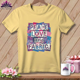 MyDesigns Physical Item S / Banana Peace Love and Fabric ~ Premium Tee