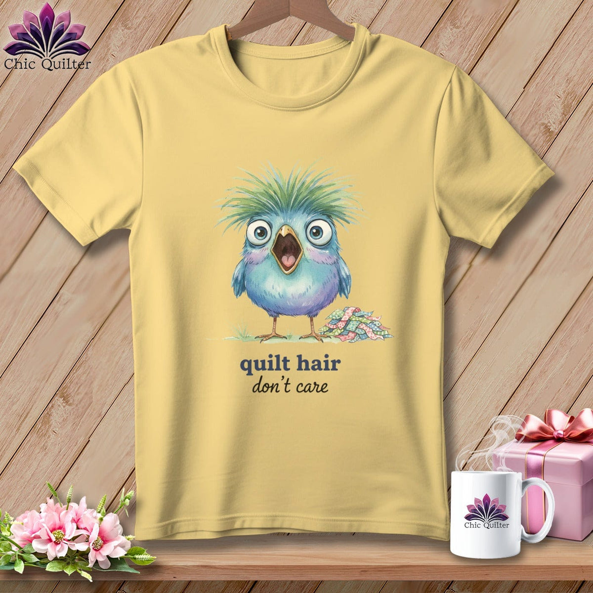 MyDesigns Physical Item S / Banana Quilt Hair Don’t Care ~ Frizzle Mae ~ Premium Tee