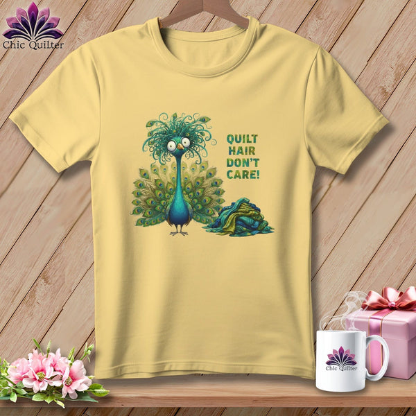 MyDesigns Physical Item S / Banana Quilt Hair Don’t Care ~ Lady Plumeadora ~ Premium Tee