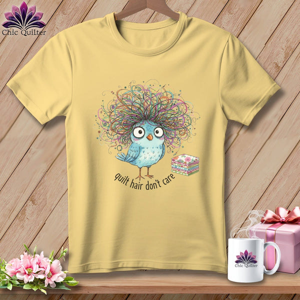 MyDesigns Physical Item S / Banana Quilt Hair Don’t Care ~ Puffin Bea ~ Premium Tee