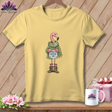MyDesigns Physical Item S / Banana The Starry ~ Eyed Flamingo Quilter ~ Premium Tee