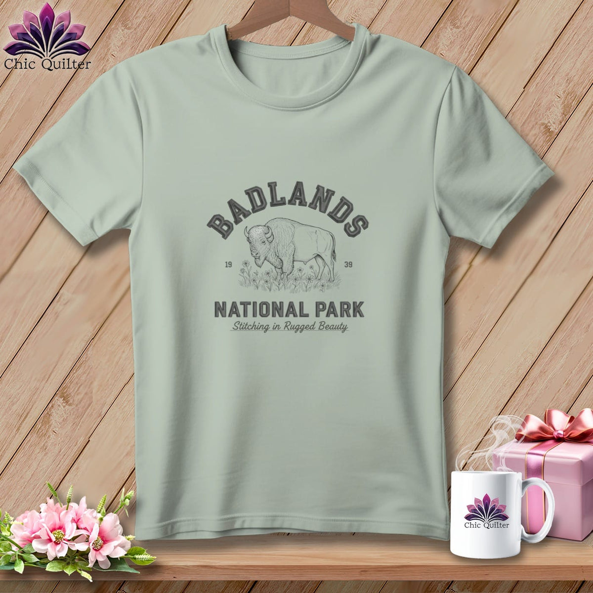 MyDesigns Physical Item S / Bay Badlands National Park, Stitchin In Beauty ~ Premium Tee