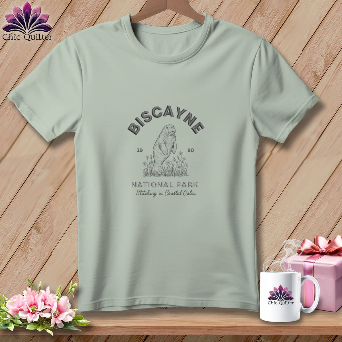 MyDesigns Physical Item S / Bay Biscayne National Park, Stitchin In Beauty ~ Premium Tee