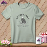 MyDesigns Physical Item S / Bay Crater Lake National Park, Stitchin In Beauty ~ Premium Tee
