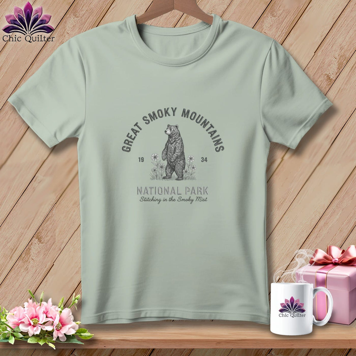 MyDesigns Physical Item S / Bay Great Smoky Mountains, Stitchin In Beauty ~ Premium Tee