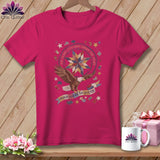 MyDesigns Physical Item S / Berry 250 Years Stitched Under The Stars Proud American Quilter ~ Relaxed Fit Tee