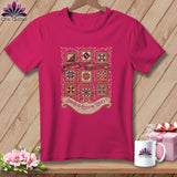 MyDesigns Physical Item S / Berry America's Quilting Legacy 250 Years of Threads and Traditions ~ Relaxed Fit Tee