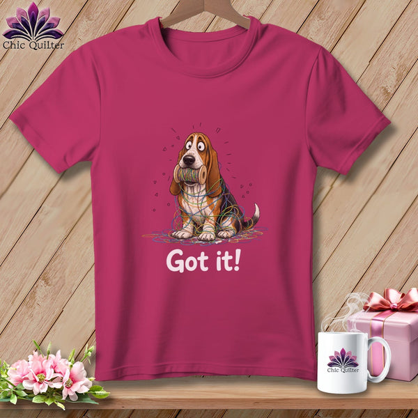 MyDesigns Physical Item S / Berry Basset Hound Helper ~ Premium Tee
