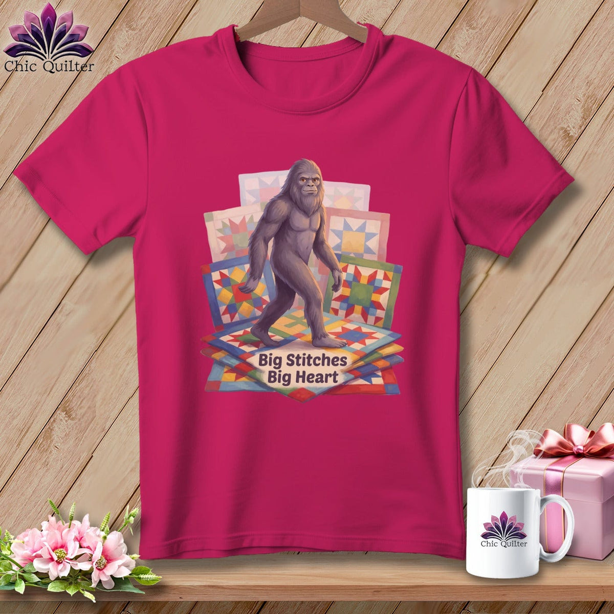 MyDesigns Physical Item S / Berry Big's Quilted Forest ~ Relaxed Fit Tee