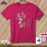 MyDesigns Physical Item S / Berry Big Stitches Big Heart ~ Relaxed Fit Tee
