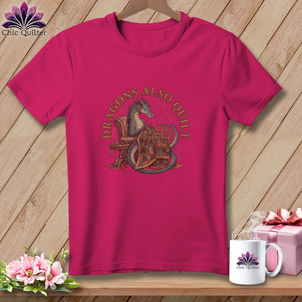 MyDesigns Physical Item S / Berry Dragon's Also Quilt ~ Relaxed Fit Tee