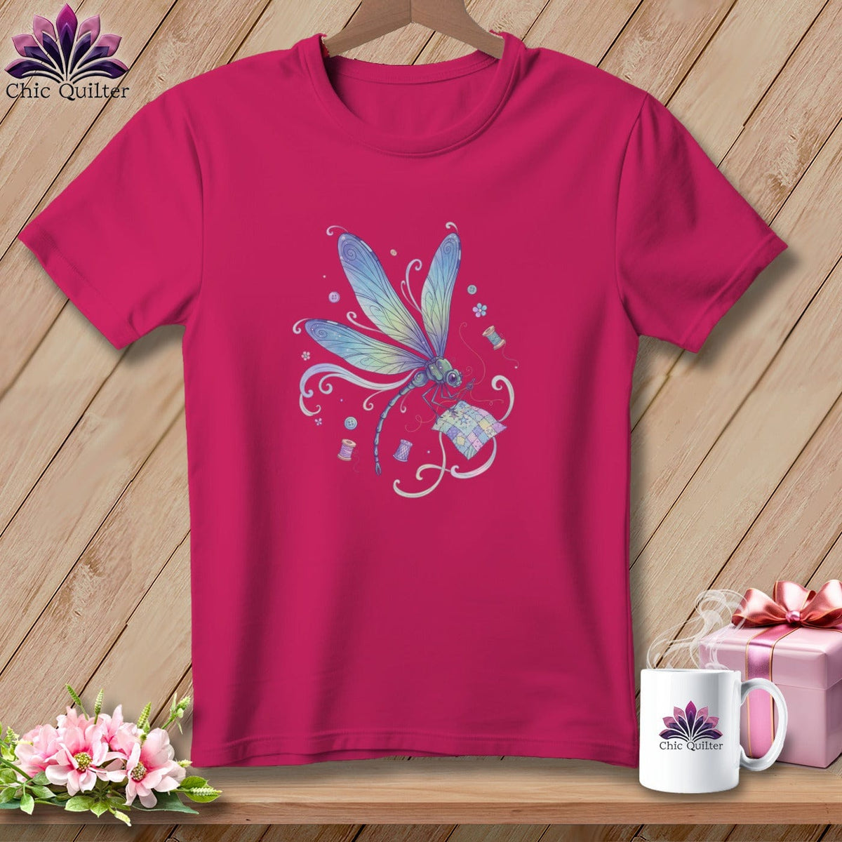 MyDesigns Physical Item S / Berry Dragonfly Dreams ~ Relaxed Fit Tee