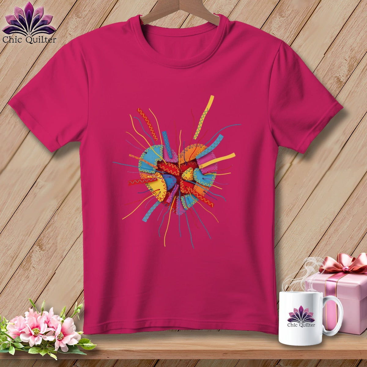 MyDesigns Physical Item S / Berry Heart Burst ~ Relaxed Fit Tee