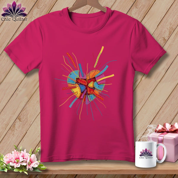 MyDesigns Physical Item S / Berry Heart Burst ~ Relaxed Fit Tee
