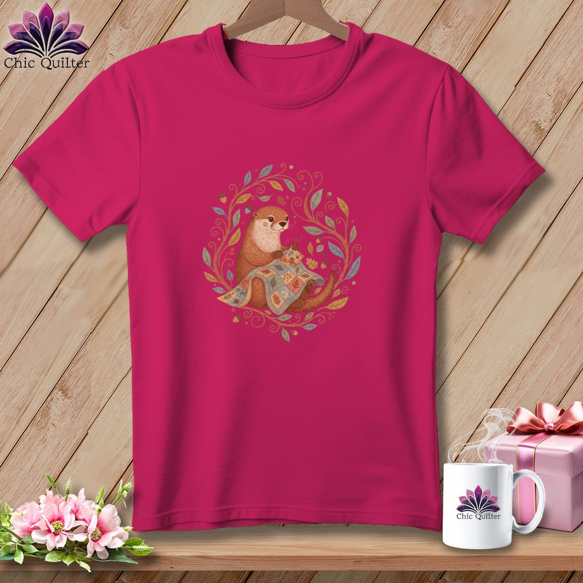 MyDesigns Physical Item S / Berry Lady Stitcher ~ Relaxed Fit Tee