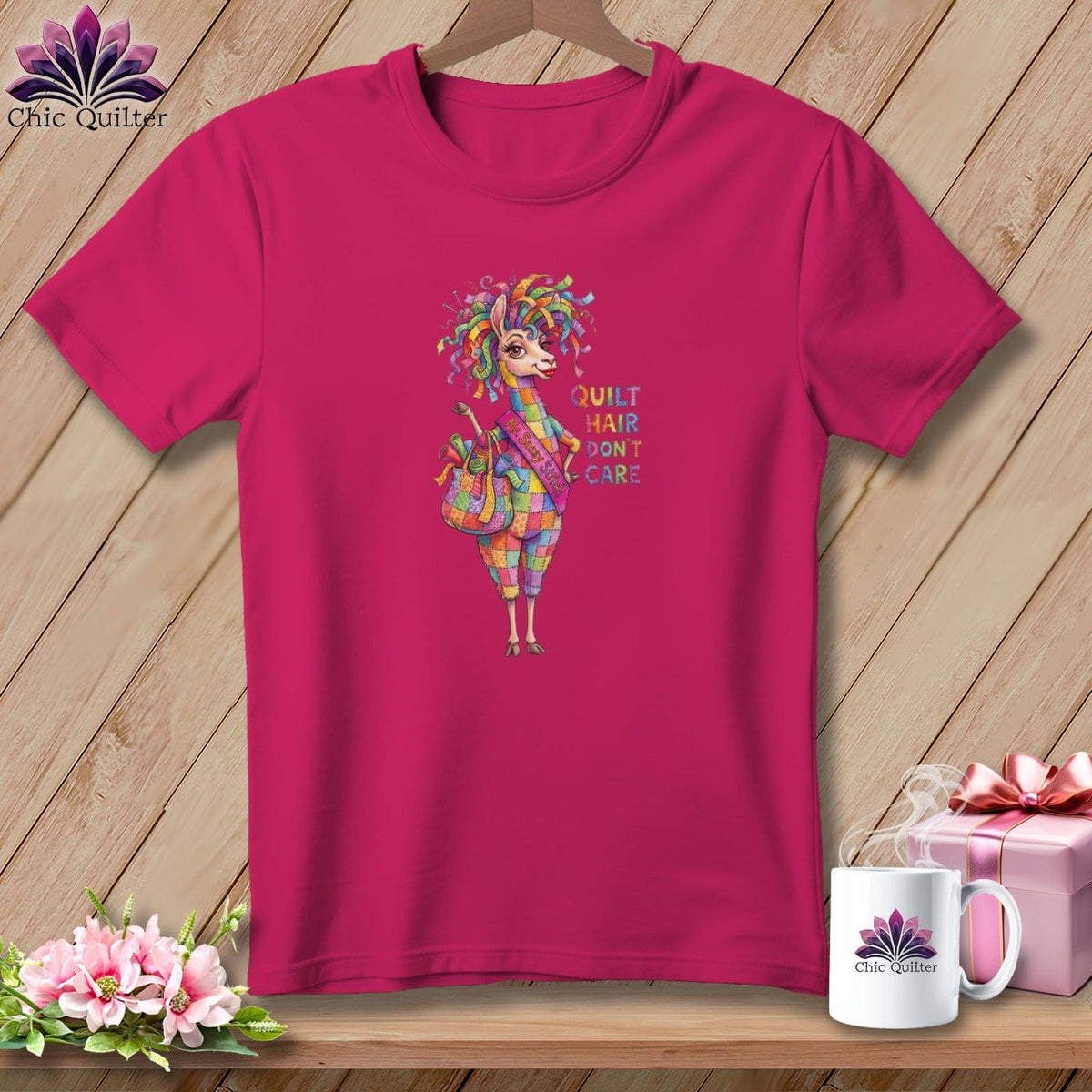 MyDesigns Physical Item S / Berry Llama Fashion ~ Relaxed Fit Tee