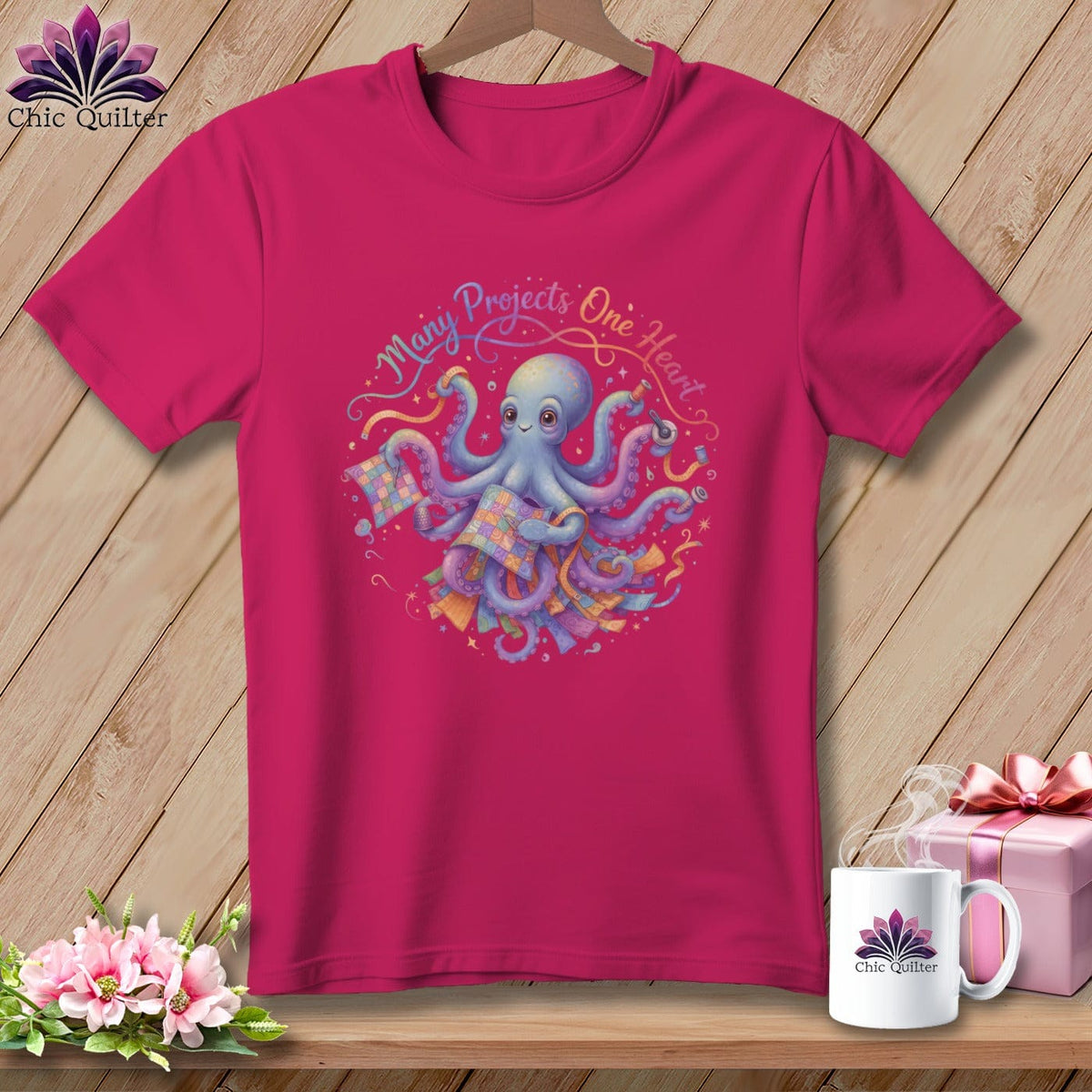 MyDesigns Physical Item S / Berry Many Projects One Heart ~ Relaxed Fit Tee