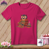 MyDesigns Physical Item S / Berry Owlways Ready for Tea & Quilts ~ Relaxed Fit Tee