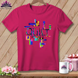 MyDesigns Physical Item S / Berry Quilt Glitch ~ Relaxed Fit Tee