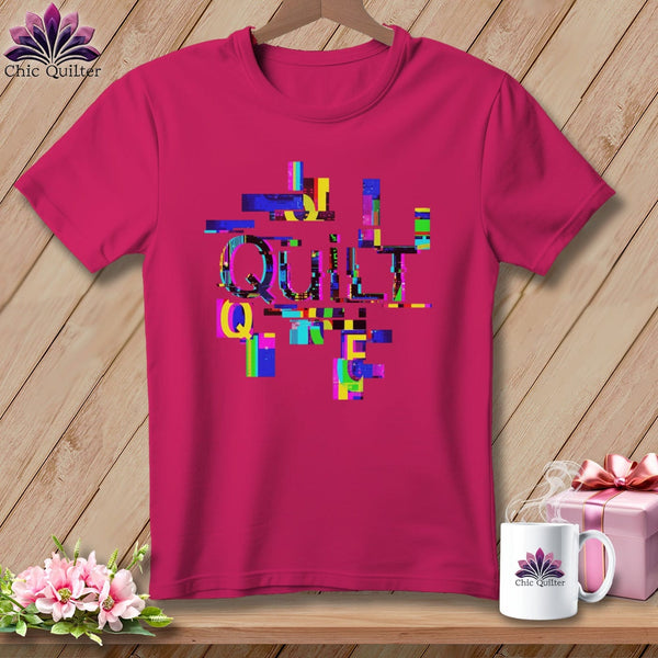 MyDesigns Physical Item S / Berry Quilt Glitch ~ Relaxed Fit Tee