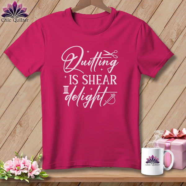 MyDesigns Physical Item S / Berry Quilting is Shear Delight ~ Relaxed Fit Tee