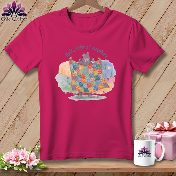 MyDesigns Physical Item S / Berry Quilts Belong Everywhere! ~ Relaxed Fit Tee