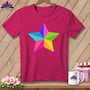 MyDesigns Physical Item S / Berry Rainbow Star ~ Relaxed Fit Tee