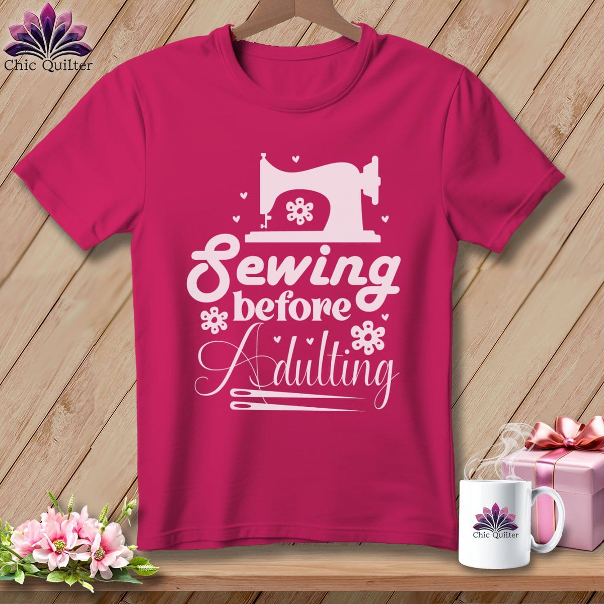MyDesigns Physical Item S / Berry Sewing Before Adulting ~ Relaxed Fit Tee