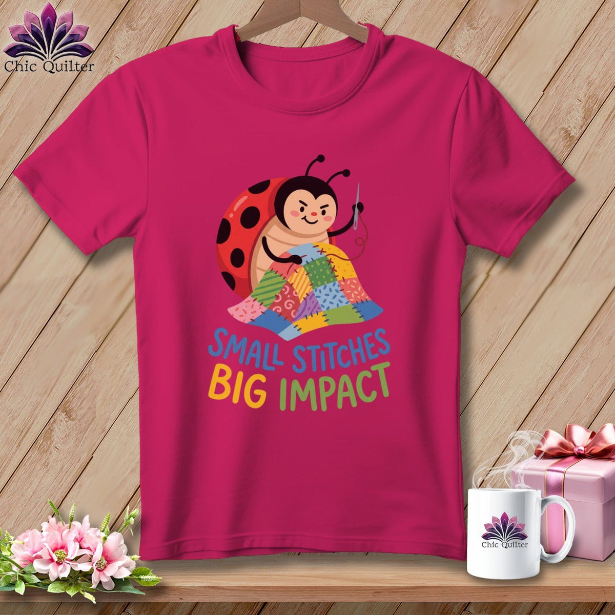 MyDesigns Physical Item S / Berry Small Stitches Big Impact ~ Relaxed Fit Tee