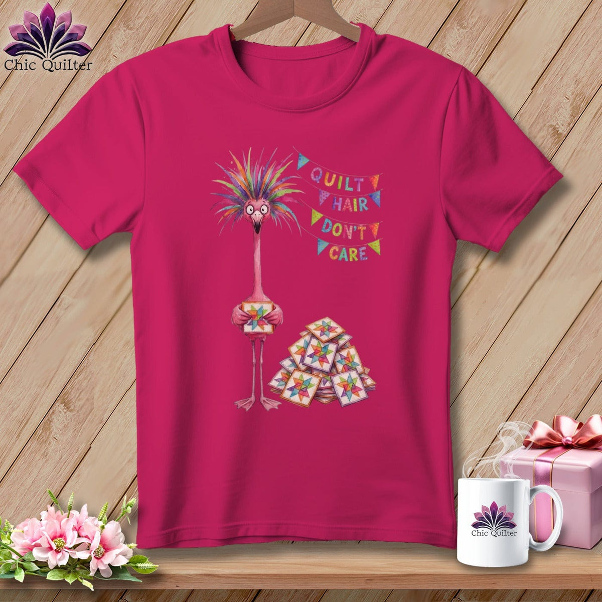 MyDesigns Physical Item S / Berry Starla Flamingle ~ Relaxed Fit Tee
