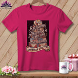MyDesigns Physical Item S / Berry Stitching the American Dream for 250 Years Quilter ~ Relaxed Fit Tee