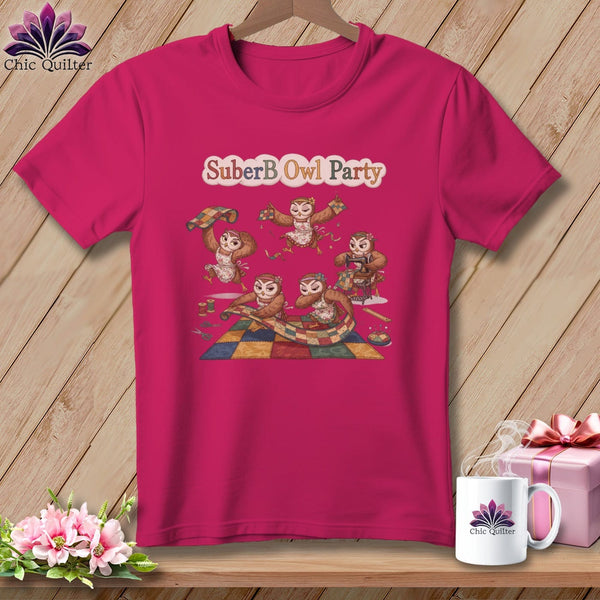 MyDesigns Physical Item S / Berry SupberB Owl Party Win ~ Relaxed Fit Tee