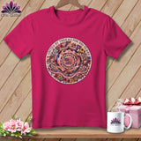 MyDesigns Physical Item S / Berry United By Thread For 250 Years American Quilters America 250 ~ Relaxed Fit Tee
