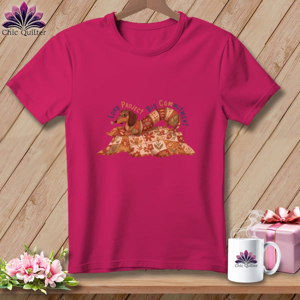 MyDesigns Physical Item S / Berry Weiner Dog Stitcher ~ Relaxed Fit Tee
