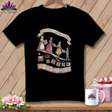 MyDesigns Physical Item S / Black 250 Years of Shared Stitches ~ From Generation to Generation Quilting ~ Relaxed Fit Tee