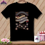 MyDesigns Physical Item S / Black America's Quilters 250 Years of Stars Stories & Stitches Patriotic Quilting ~ Relaxed Fit Tee