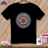 MyDesigns Physical Item S / Black America's Story in Stitches 250 Years Quilter ~ Relaxed Fit Tee