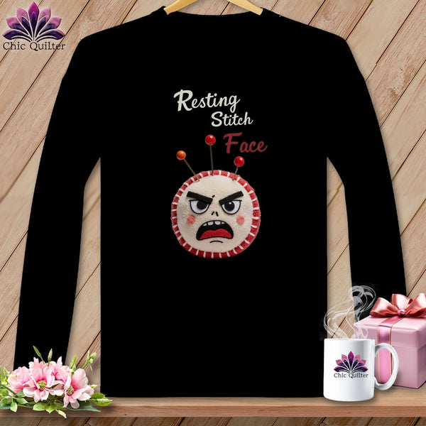 MyDesigns Physical Item S / Black Back Off Bucco - Resting Stitch Face ~ Long Sleeve Tee