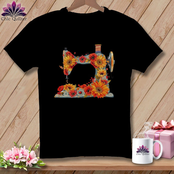 MyDesigns Physical Item S / Black Bloomin Bobbin ~ Relaxed Fit Tee