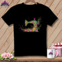 MyDesigns Physical Item S / Black Bloomwhirl ~ April Design ~ Windy Stitches Collection (March Start) ~ Premium Tee