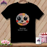 MyDesigns Physical Item S / Black Cheeky - Resting Stitch Face ~ Premium Tee