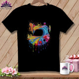 MyDesigns Physical Item S / Black Dripping Stitches ~ Relaxed Fit Tee