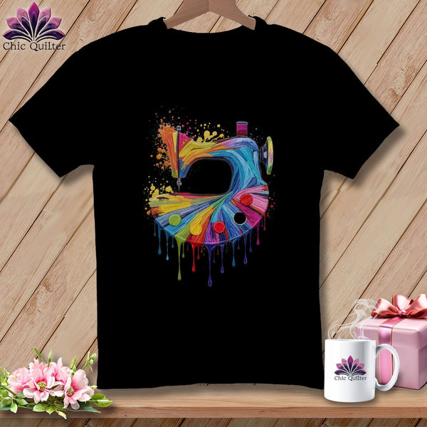 MyDesigns Physical Item S / Black Dripping Stitches ~ Relaxed Fit Tee