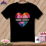MyDesigns Physical Item S / Black Fabric Adict ~ Relaxed Fit Tee