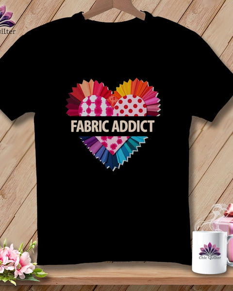 MyDesigns Physical Item S / Black Fabric Adict ~ Relaxed Fit Tee