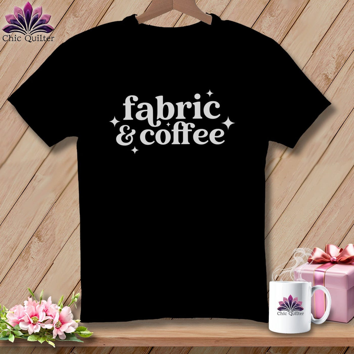 MyDesigns Physical Item S / Black Fabric & Coffee ~ Relaxed Fit Tee