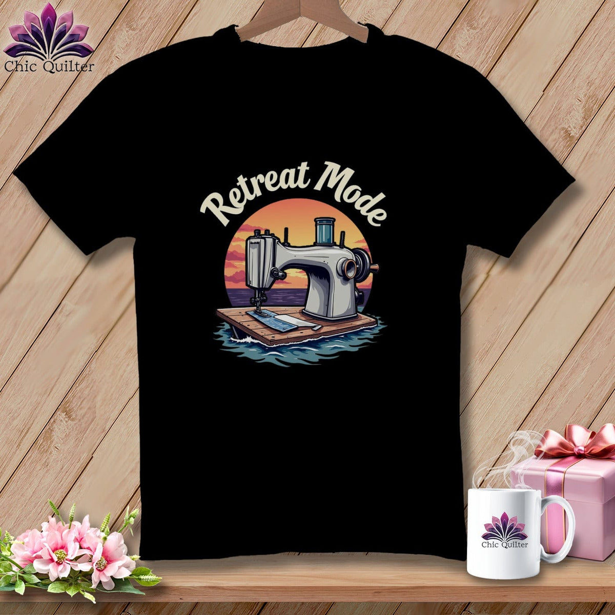 MyDesigns Physical Item S / Black Floating Retreat ~ Relaxed Fit Tee