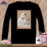 MyDesigns Physical Item S / Black Florence Needle-Gale - Resting Stitch Face ~ Long Sleeve T-Shirt