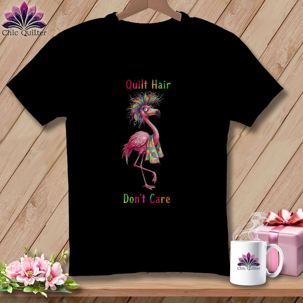 MyDesigns Physical Item S / Black Flossie Flaminglam ~ Premium Tee