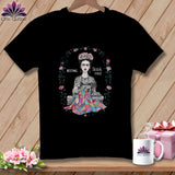 MyDesigns Physical Item S / Black Fray-da Kahio - Resting Stitch Face ~ Relaxed Fit Tee